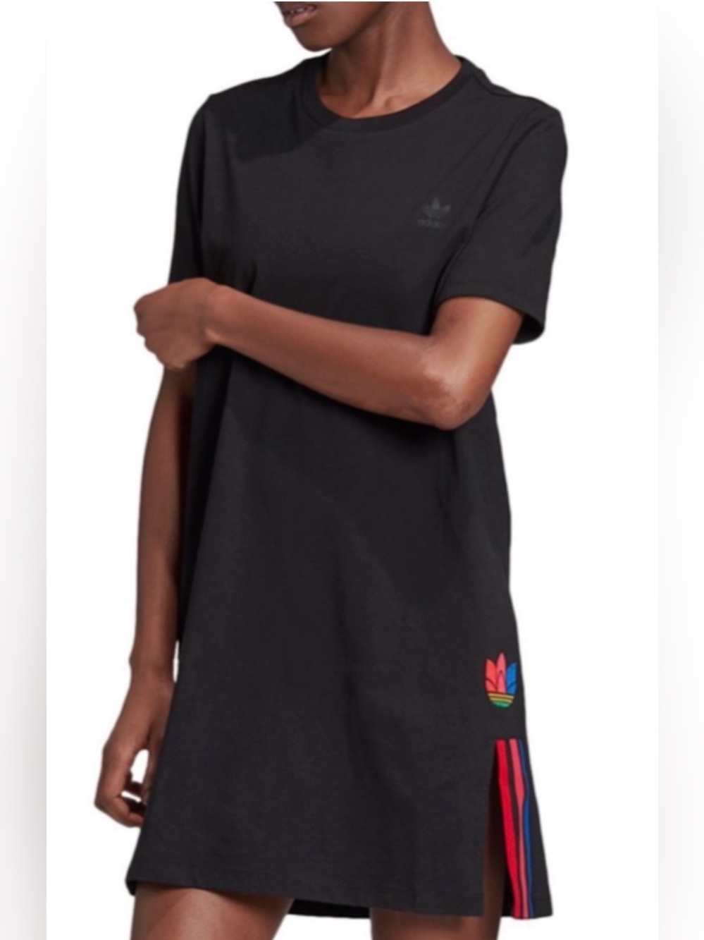 Adidas Originals Adicolor 3D Trefoil Women's Tee Dress Black